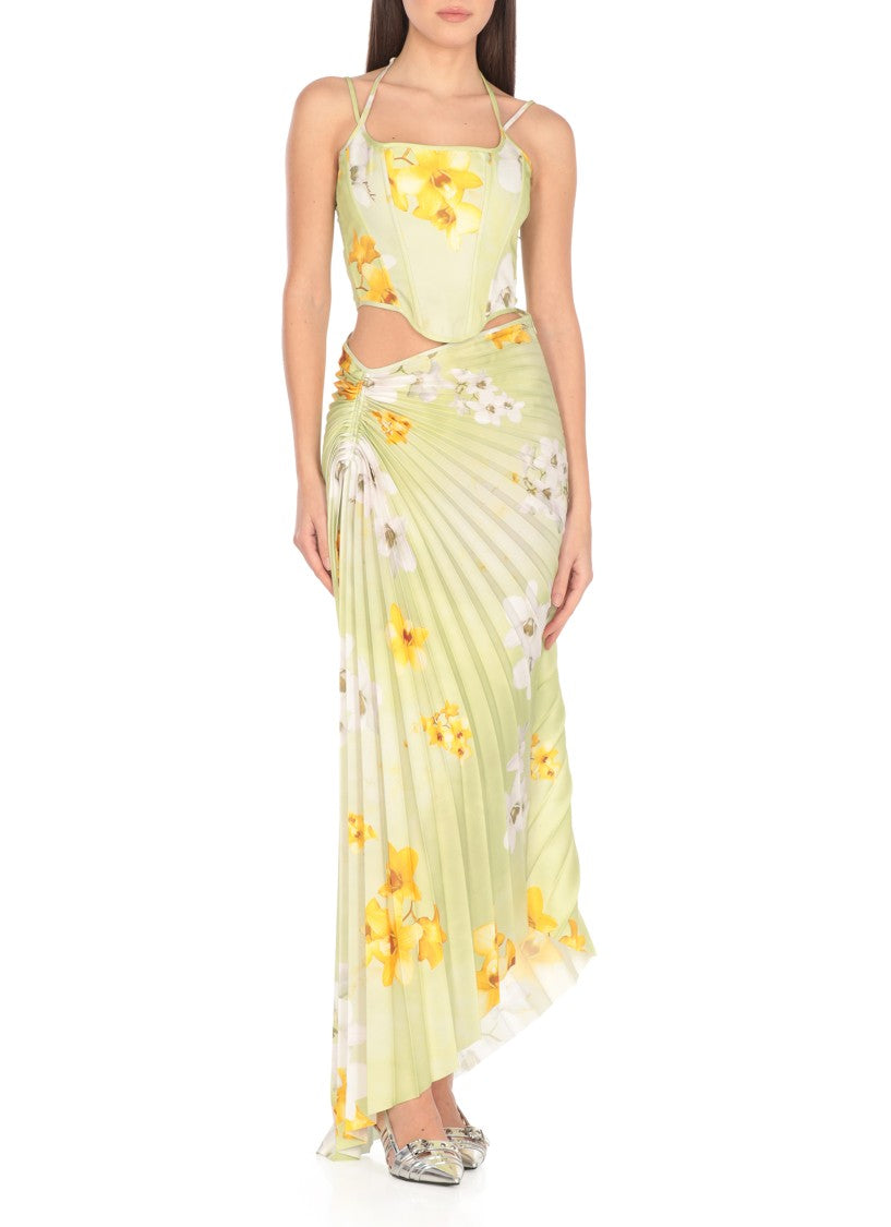 Pinko Green Ghiandaia Skirt