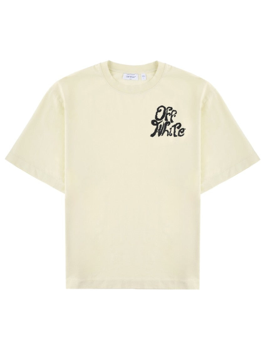 Off-White Minimal Crew Neck Left Chest T-Shirt