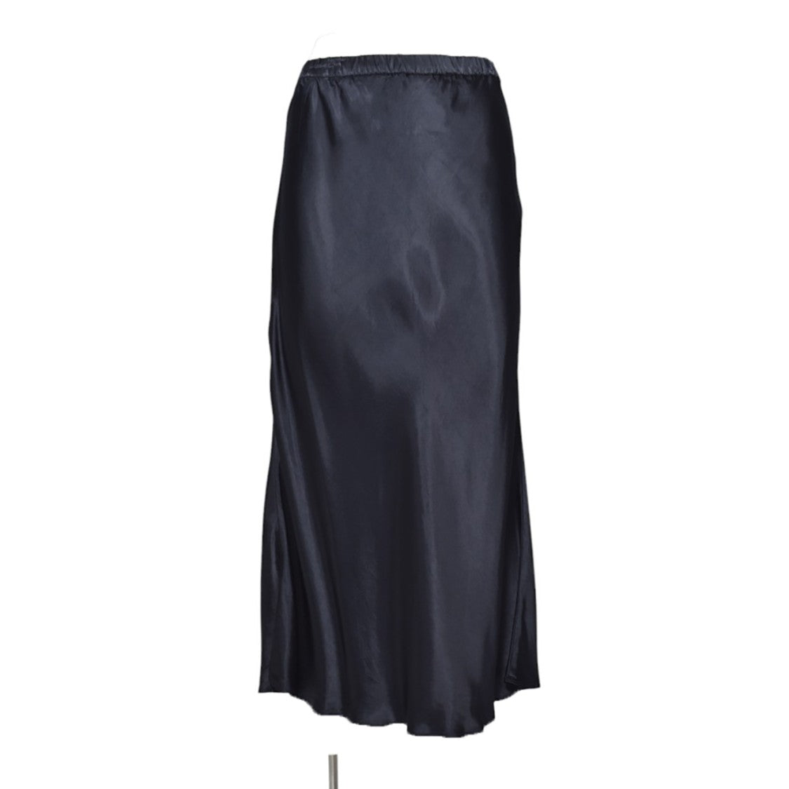 Aspesi Glossy Pure Viscose Satin Midi Pencil Skirt
