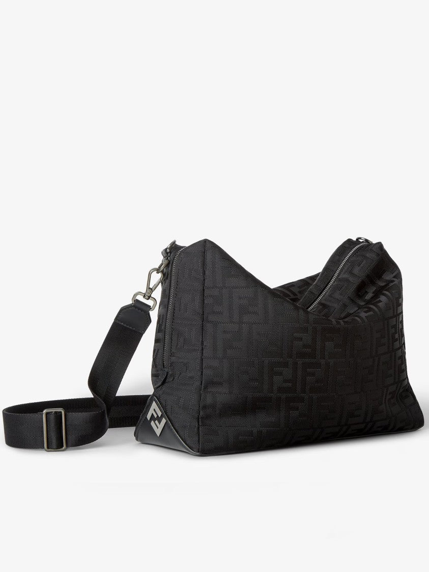Fendi Lui L Rectangular Nylon Embossed Bag