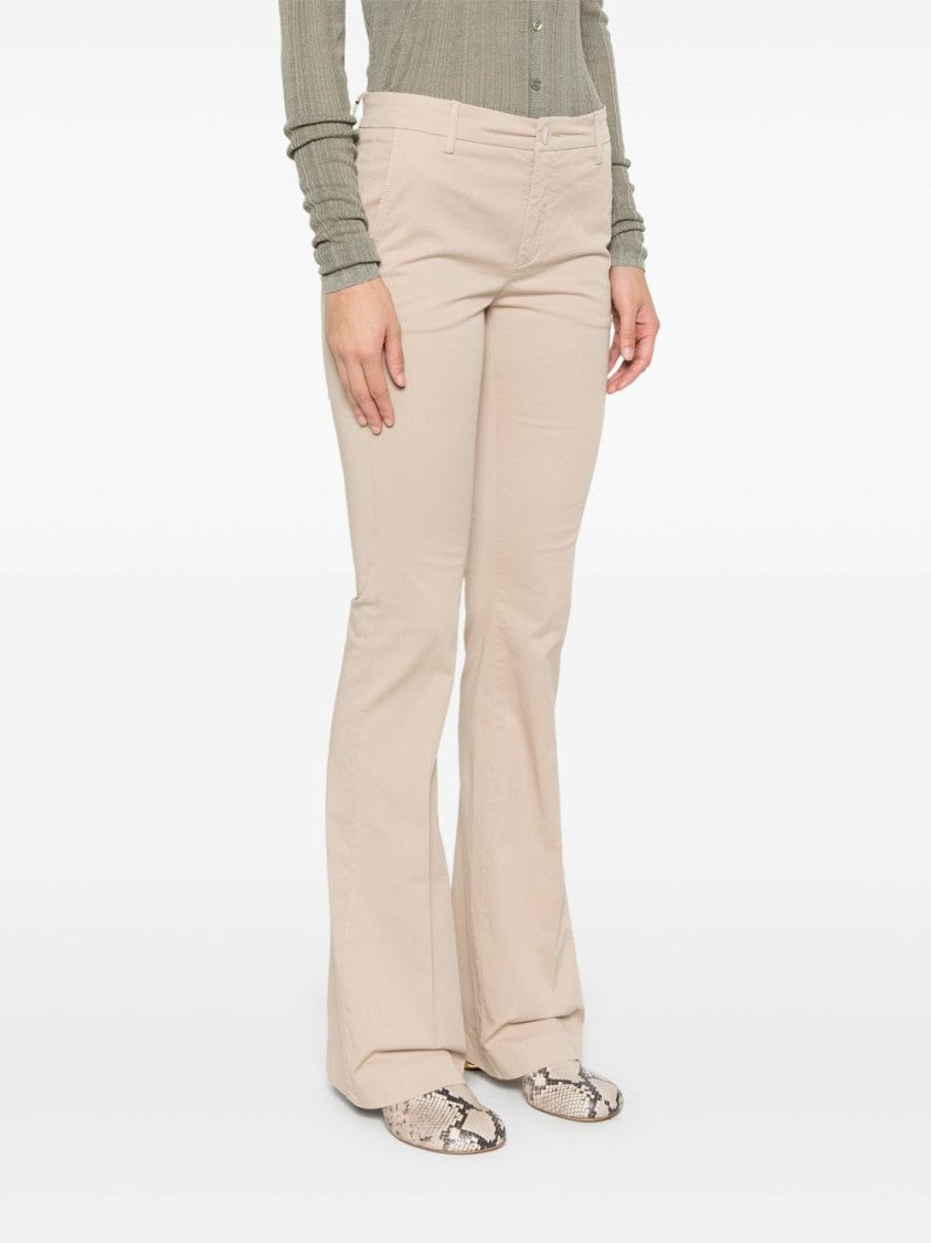 Twin-Set Flared Tailored Pants With Fitted Waist