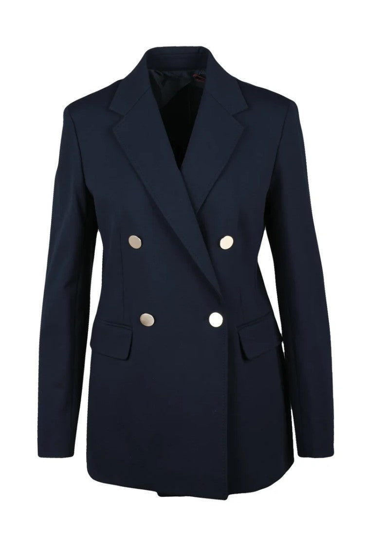 Max Mara Lerici Double-Breasted Jacket - Navy Blue