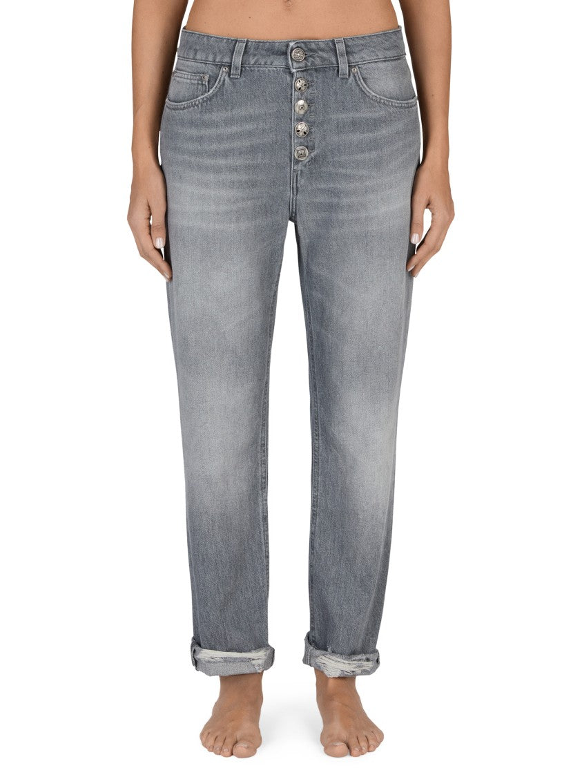 Dondup Relaxed-Fit Denim Trousers With Button-Fly Closure