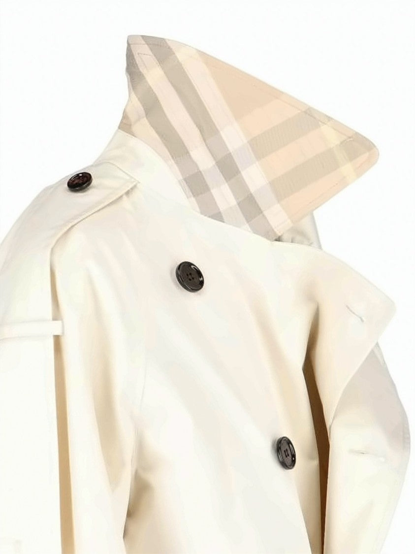 Burberry Double-Breasted Trench Coat With Belted Waist