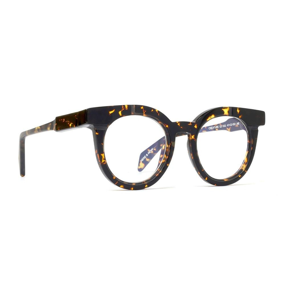 Siens Creature 125 Dark Havana Acetate Round Sunglasses