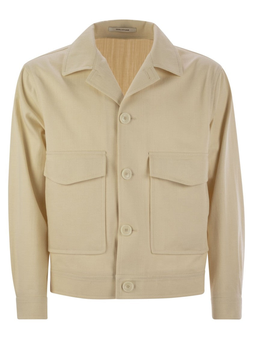 Tagliatore Stretch Cotton Blend Jacket