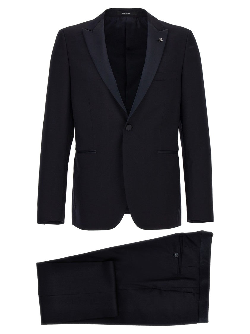 Tagliatore Tuxedo Dress With Single-Breasted Blazer And Tailored Trousers