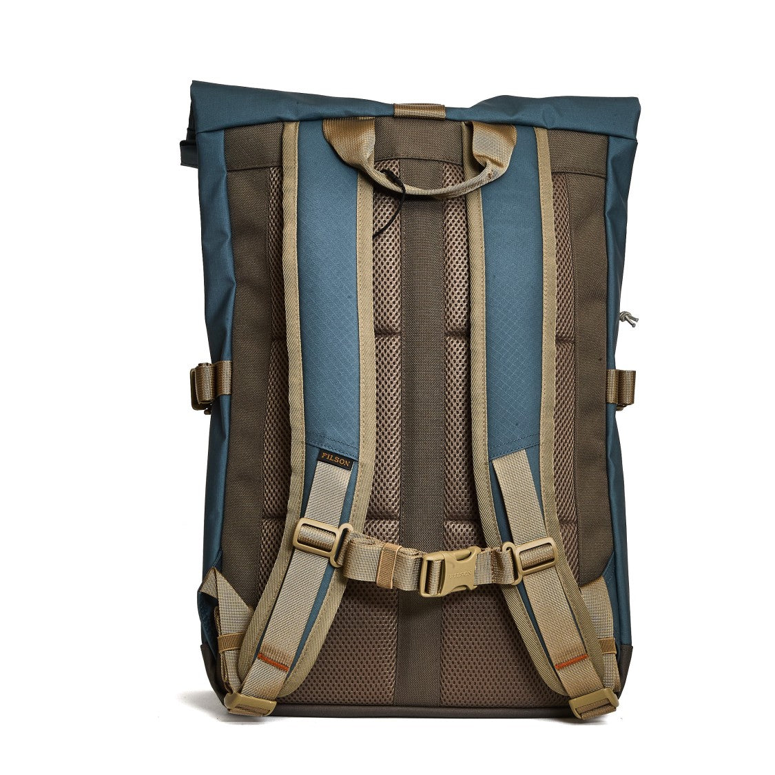 Filson Water-Resistant Blue Backpack With Padded Laptop Compartment