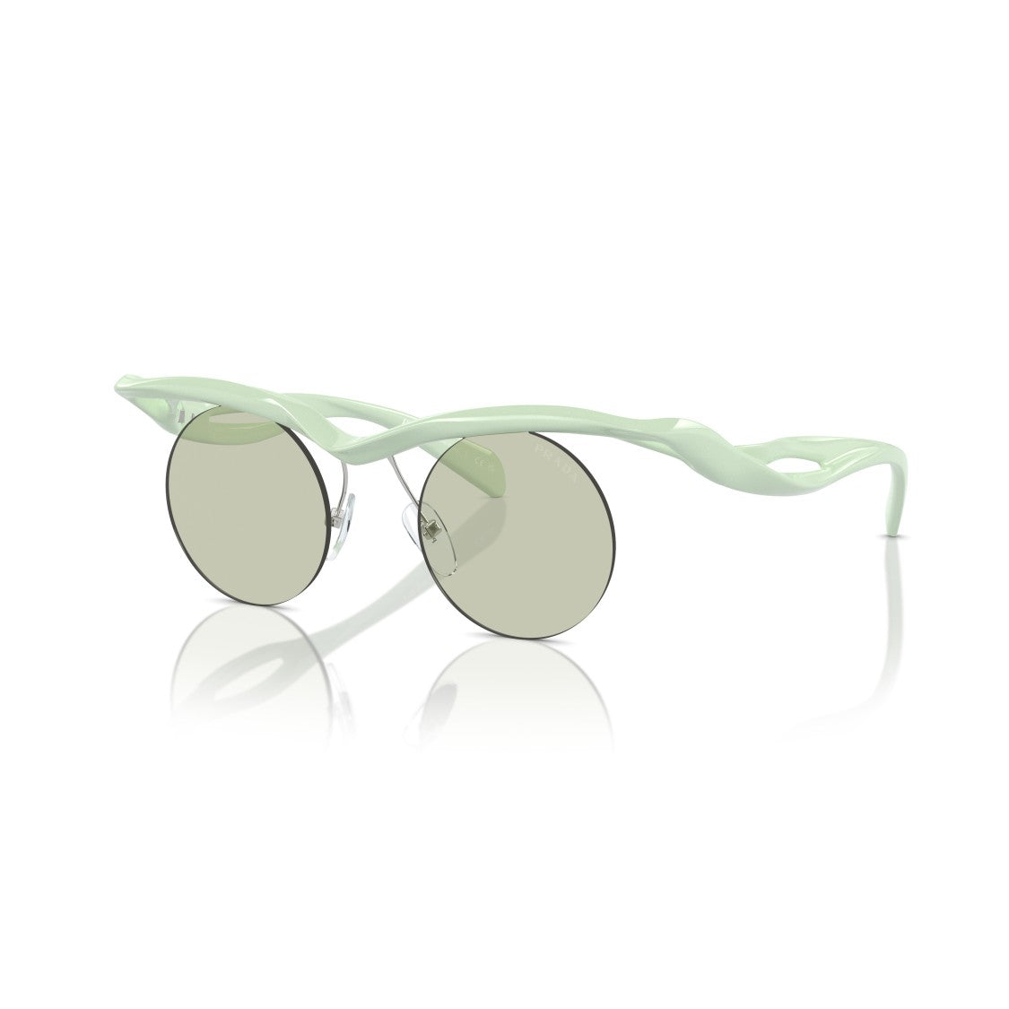 Prada 0Pr A18s Round Lens Sunglasses
