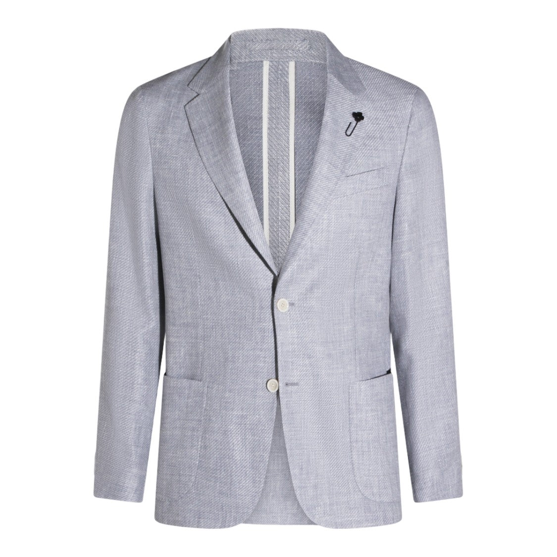 Lardini Clear Blue Jacket With High Collar