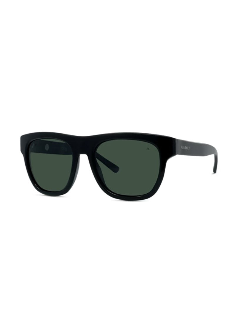 Vuarnet Black Vu40033i Rectangular Green Sunglasses