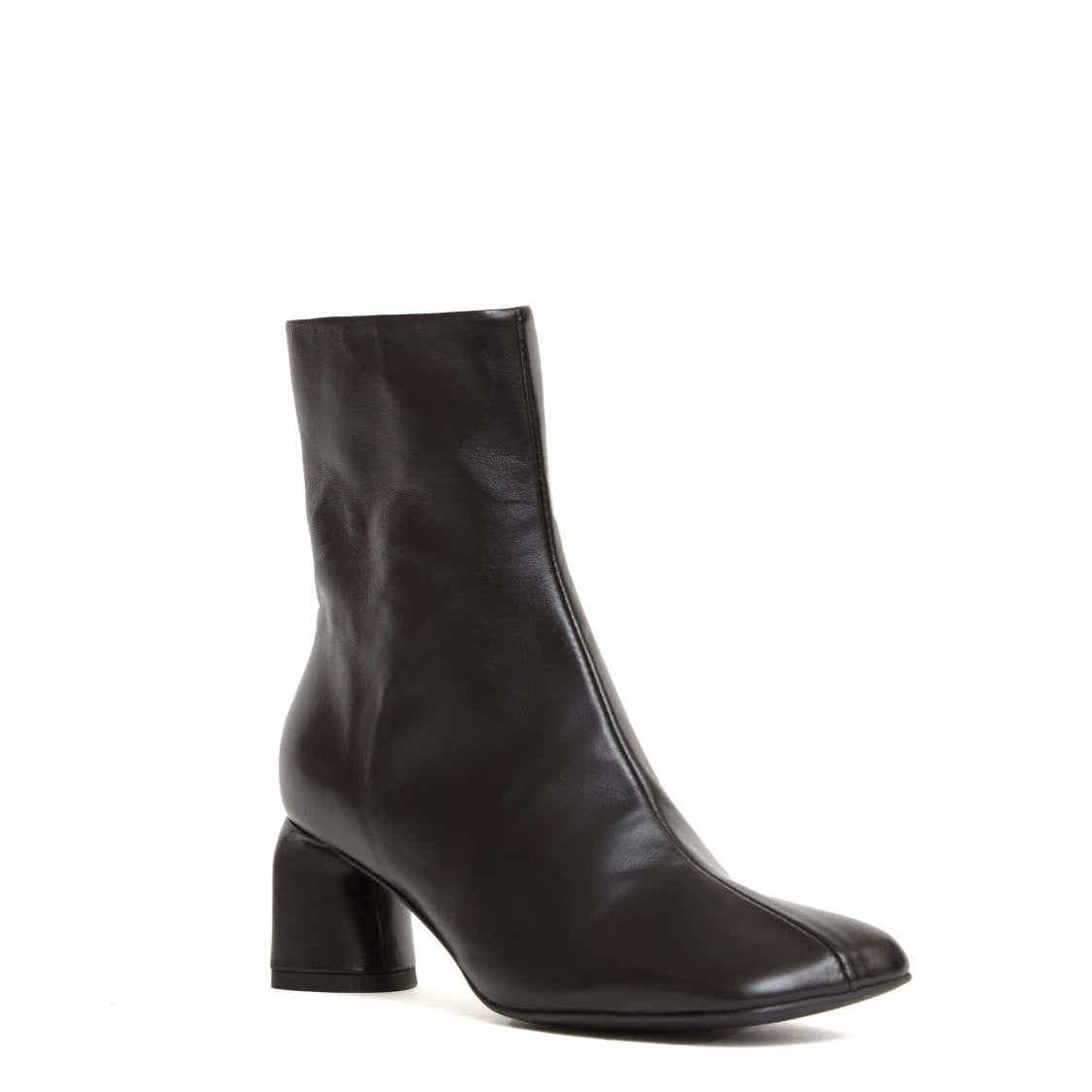Halmanera Black Leather Ankle Boots