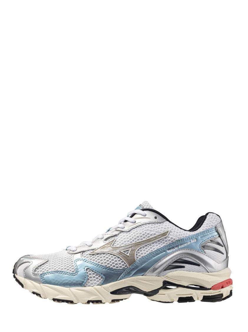 Mizuno Breathable White Mesh Wave Rider 10 Sneakers