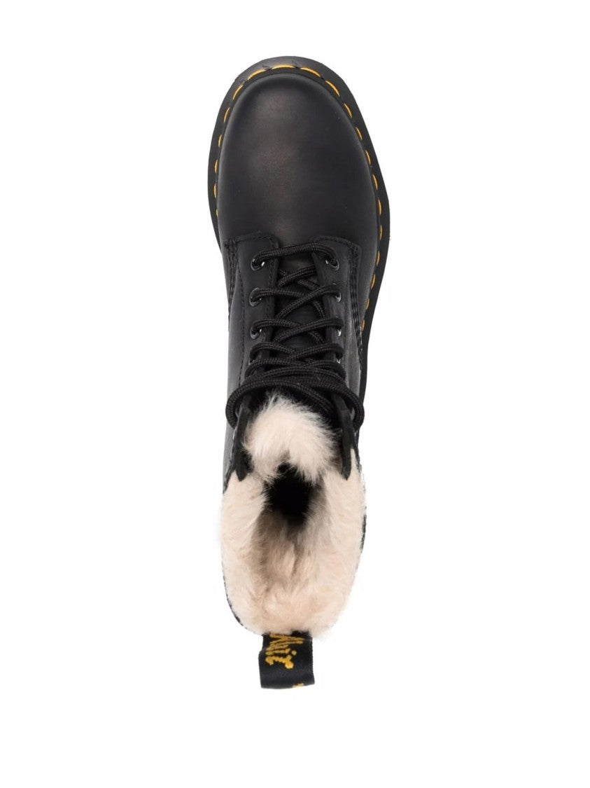 Dr. Martens 1460 Serena Shearling Lined Leather Boots