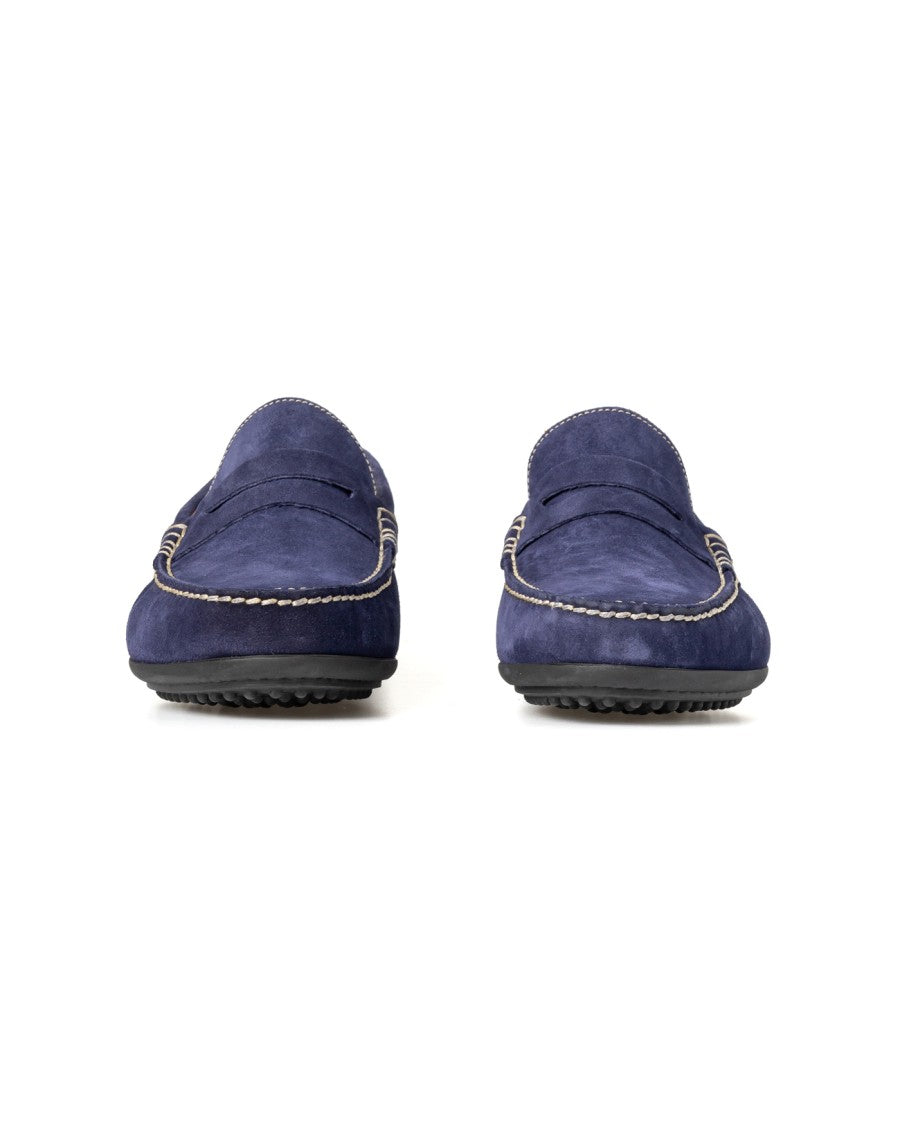 Paraboot Moccasin-Style Sneakers With Pebbled Rubber Sole