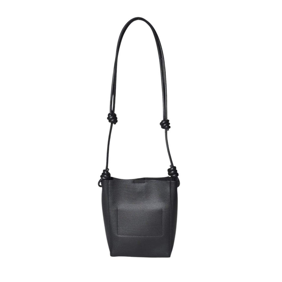 Jil Sander Giro Crossbody Small Black Leather Crossbody Bag