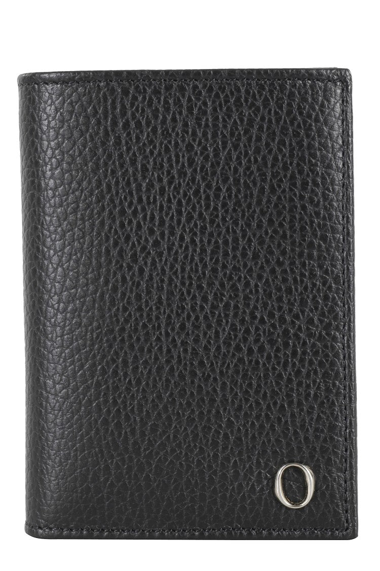 Orciani Textured Leather Vertical Wallet