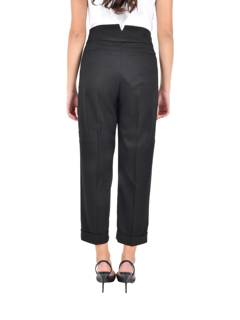Pennyblack Carrot Fit Trousers With Turn-Up Hems