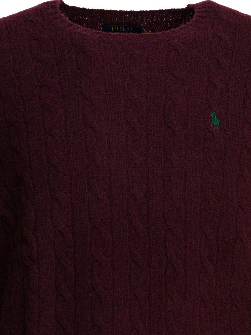 Polo Ralph Lauren Plaited Knit Wool And Cashmere Sweater
