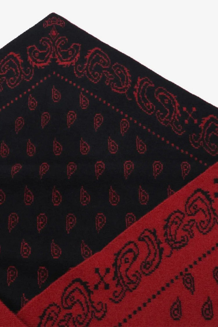 Guest In Residence Red Wild Rag Paisley-Print Cashmere Scarf