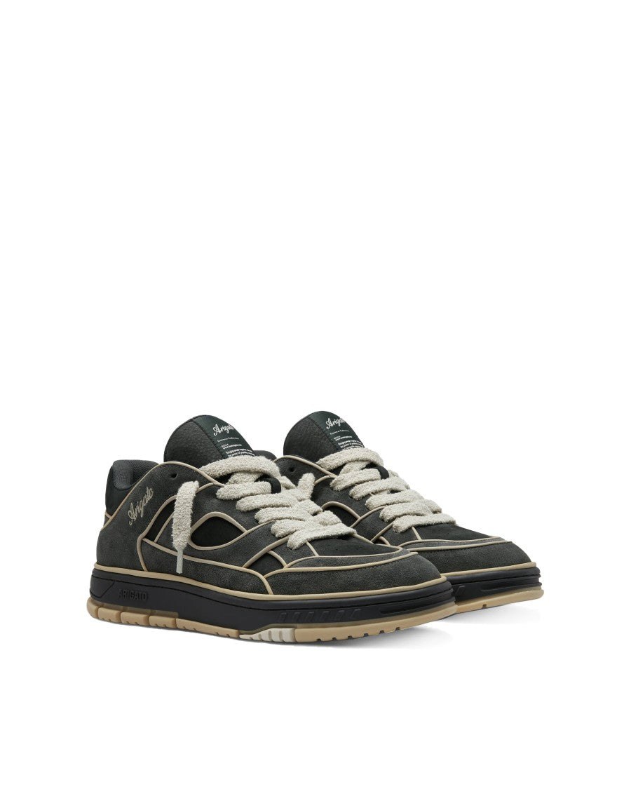 Axel Arigato Area Lo Sneakers In Black/Light Beige