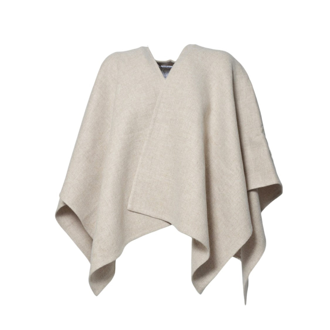 Max Mara Minimalist V-Neck Poncho With Flowing Silhouette
