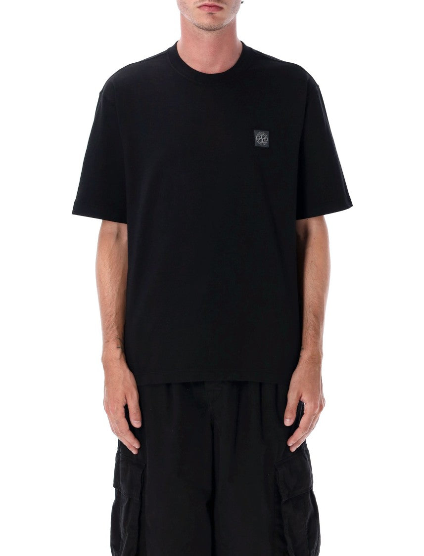 Stone Island Compass Patch Cotton T-Shirt