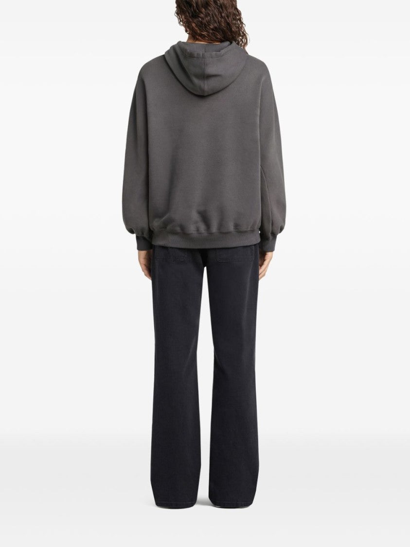 Courrèges Silk And Nylon Blend Crew Neck Hoodies