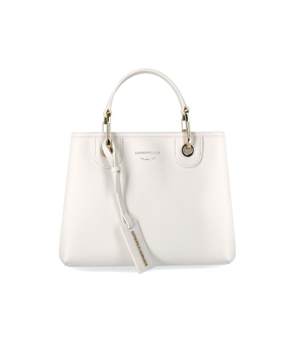 Emporio Armani Myea Small White Shopping Bag