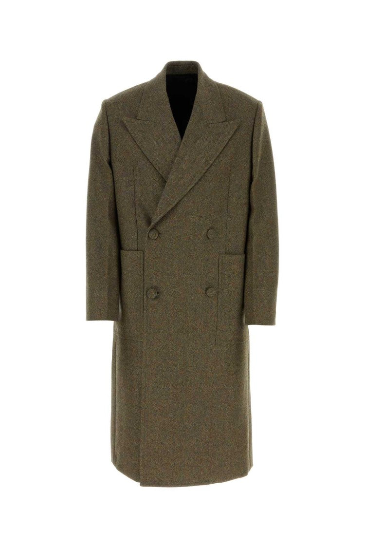 Givenchy Khaki Wool Oversize Coat