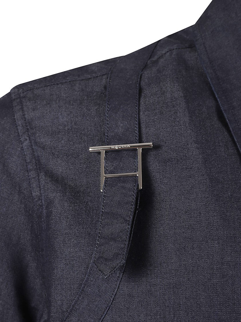 Alexander Mcqueen Tailored Blue Shirt