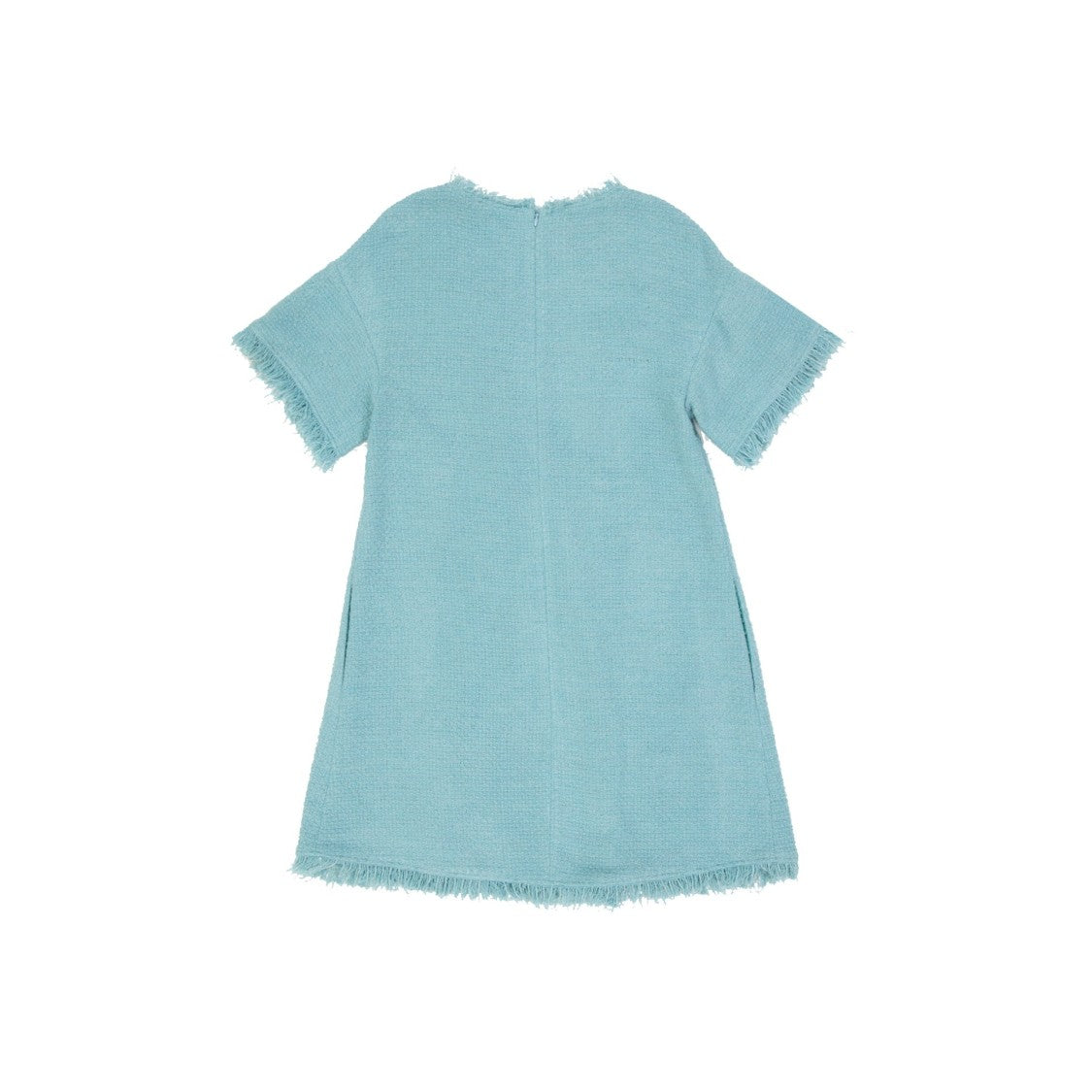 Alberta Ferretti Fringe-Finish Cotton Mini Dress