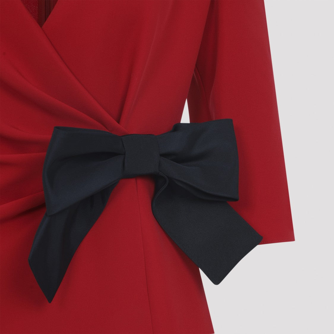 Valentino Cady Couture Red Silk Mini Dress