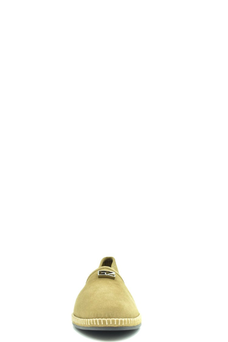 Giuseppe Zanotti Velvet Slip-On Heels With Refined Metallic Emblem