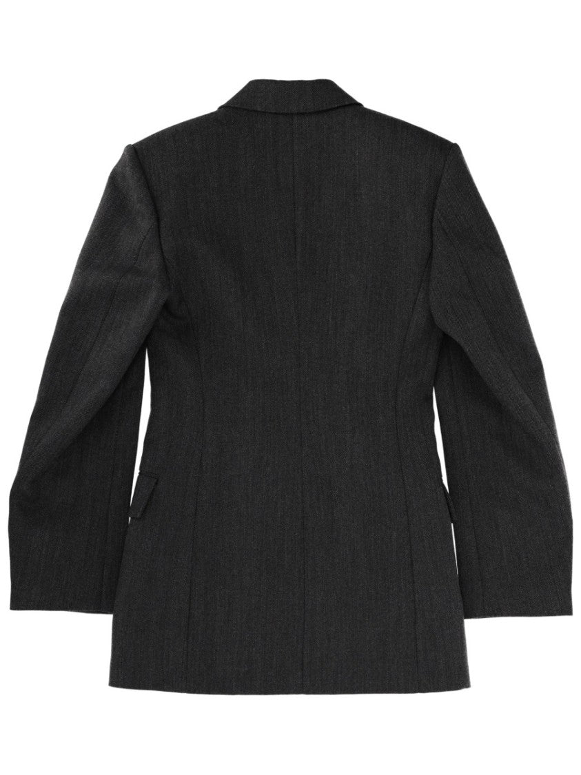 Alexander Wang Fitted Structured Silhouette Mini Blazer Dress