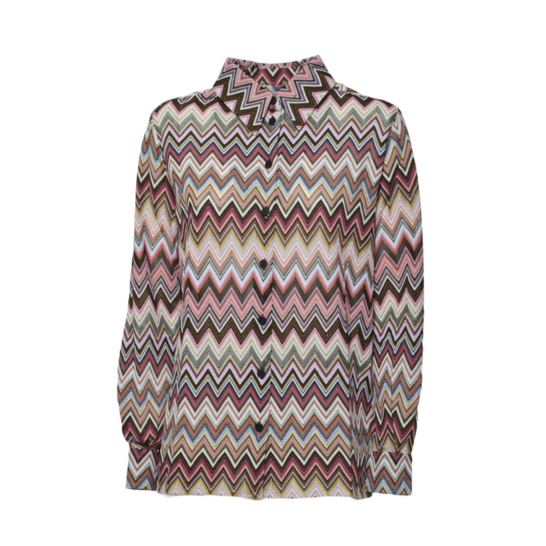 Missoni Chevron Pattern Blouse In Cotton And Viscose Blend