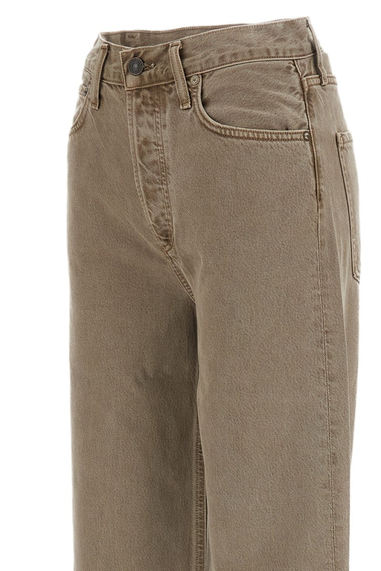 Agolde High-Rise Wide-Leg Jeans In Rigid Denim With Classic Five-Pocket Design