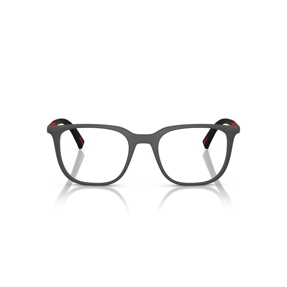 Prada Linea Rossa 0Ps 04Rv Matte Grey Rectangular Sunglasses