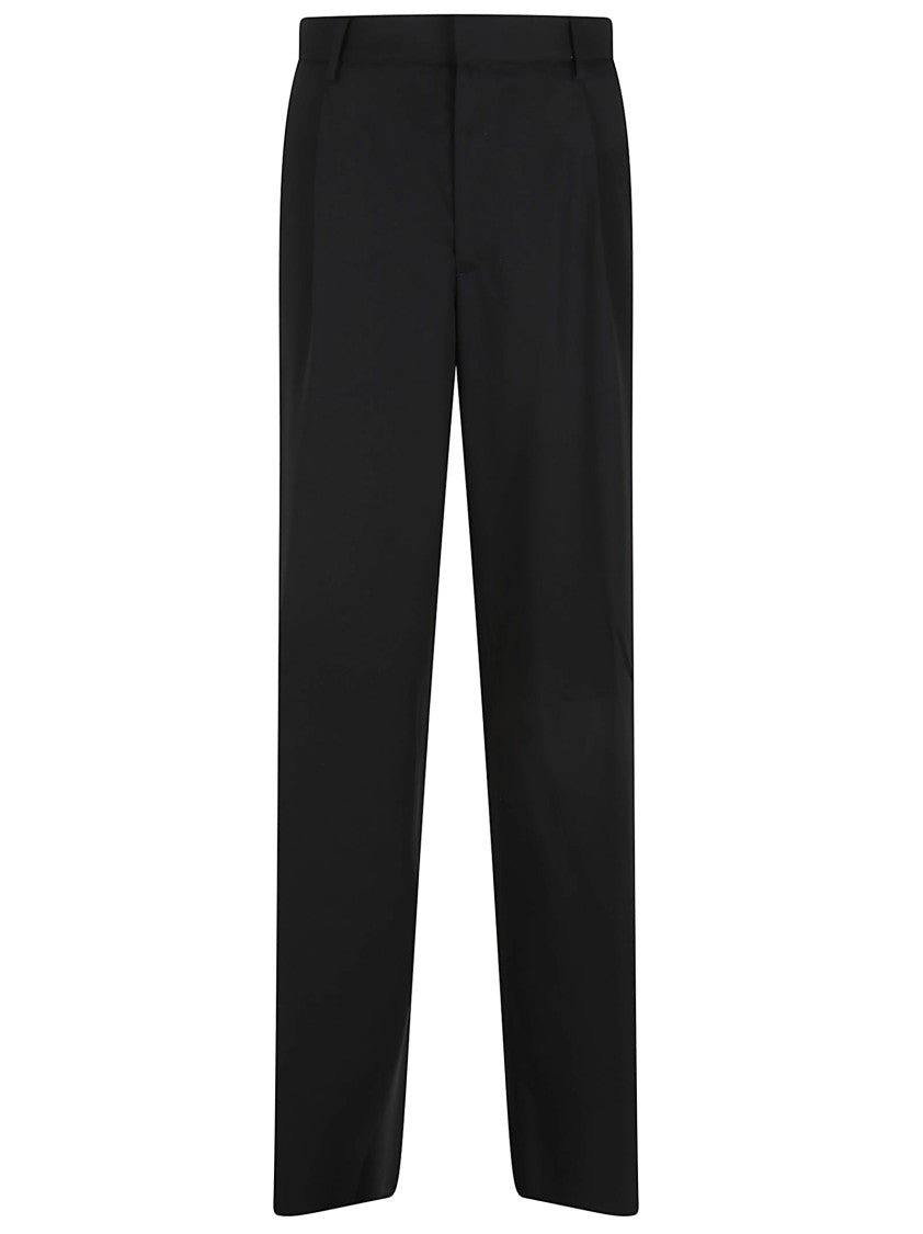 Lardini Natural Stretch Crepe Gabardine Trousers