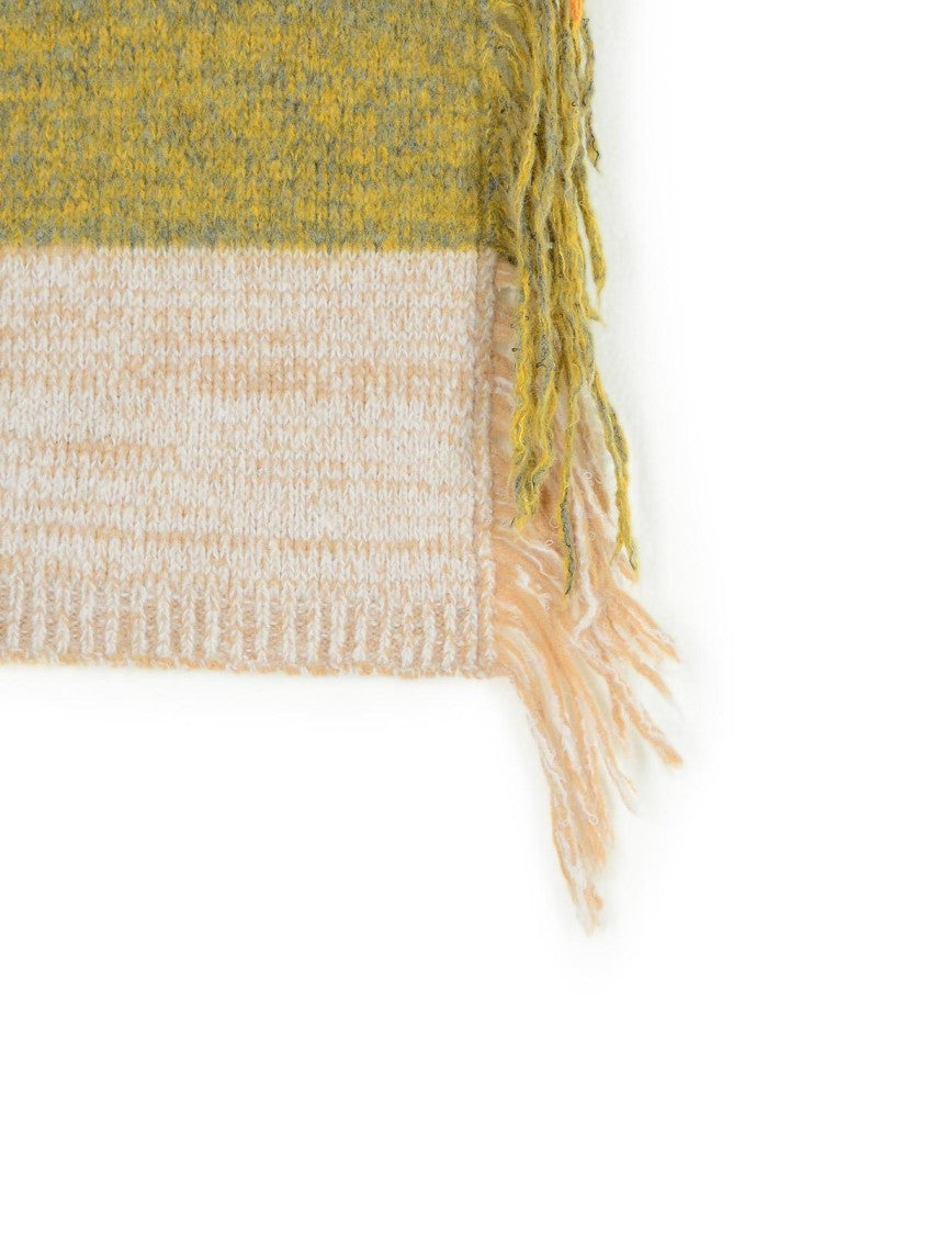 Dries Van Noten Multicolor Wool Blend Scarf