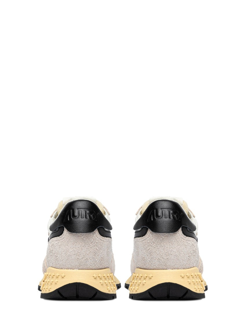 Autry Low-Top Suede And Mesh Sneakers With Contrasting Sole