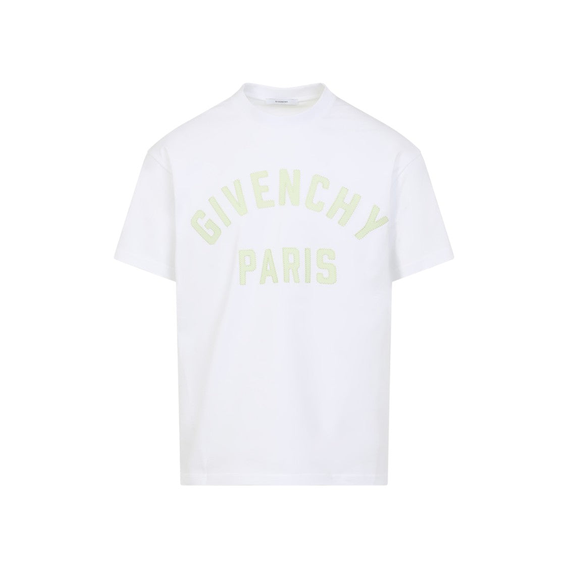Givenchy White And Green Cotton T-Shirt