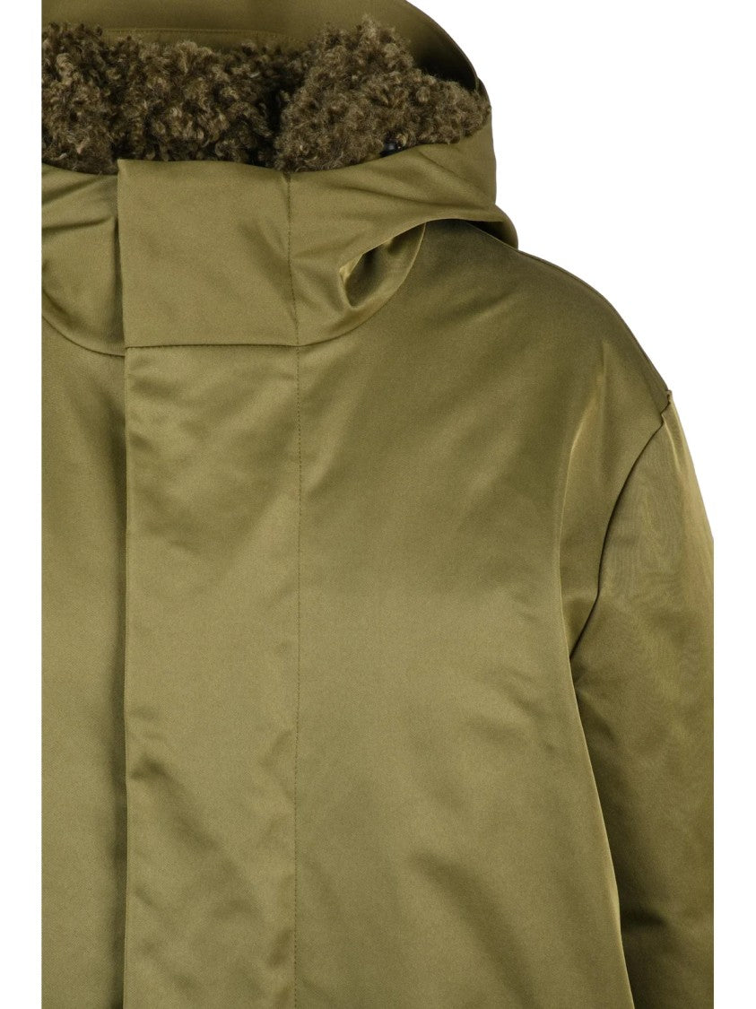Save The Duck Raymond Parka With Cinched Waist And Plush Lined Hood