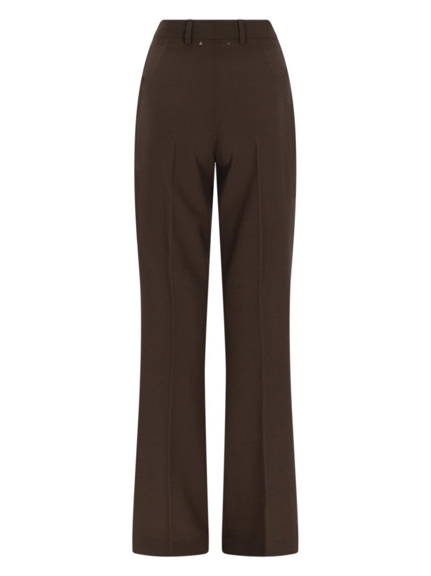 Golden Goose High-Waisted Straight Leg Wool Trousers