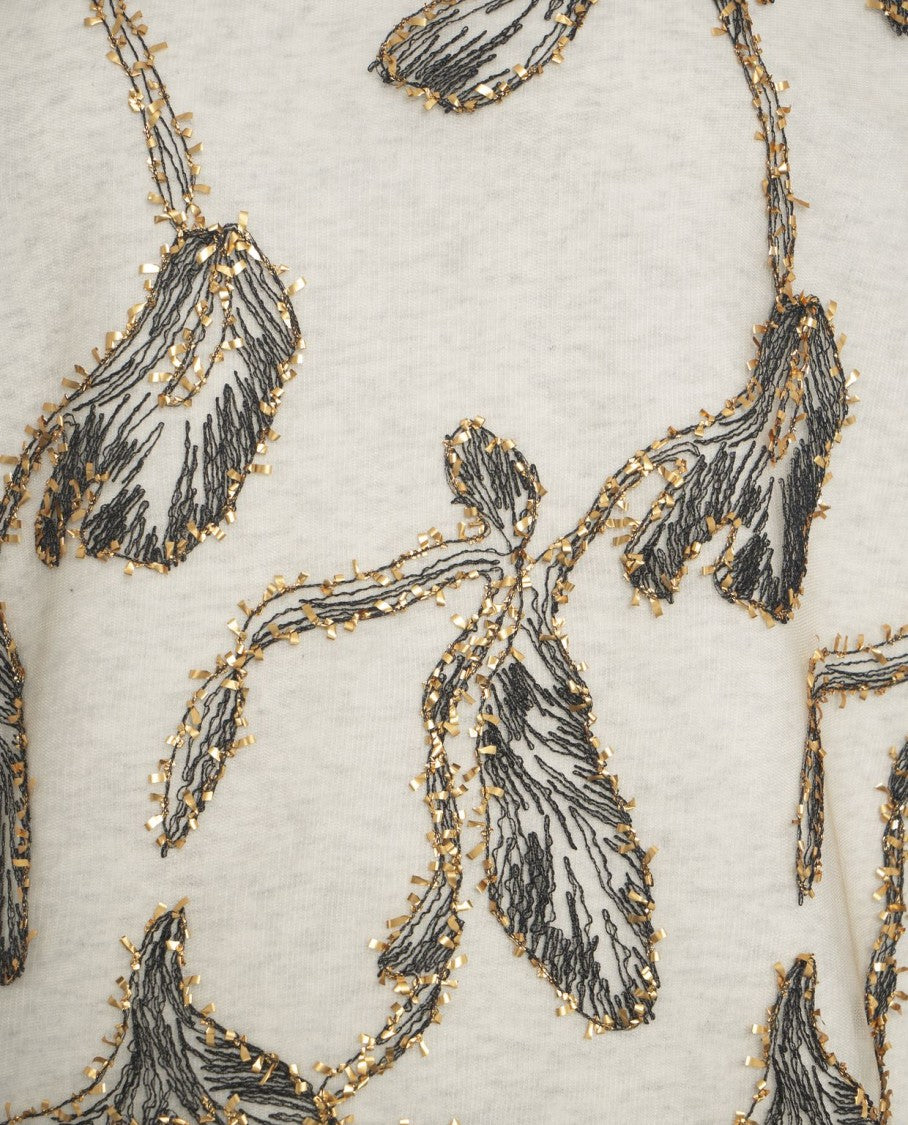 Munthe Embroidered Floral Oversized Sweatshirt