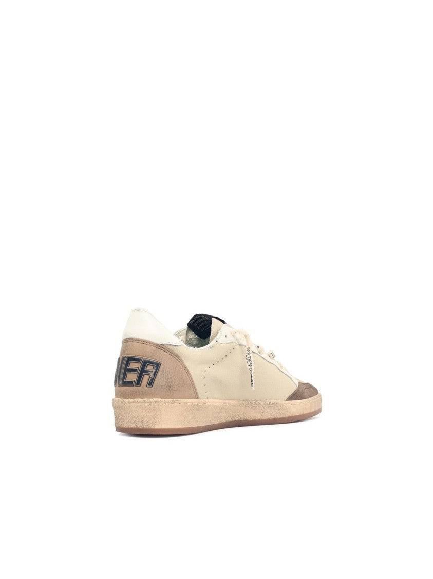 Golden Goose Cream Leather Ball Star Sneakers