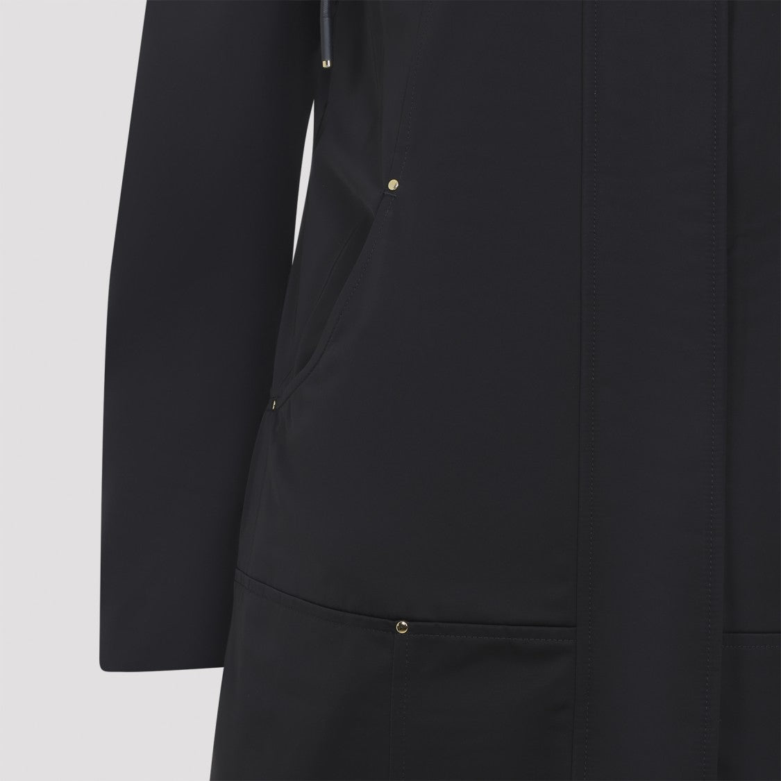 Moose Knuckles Black Stirling Gold Parka