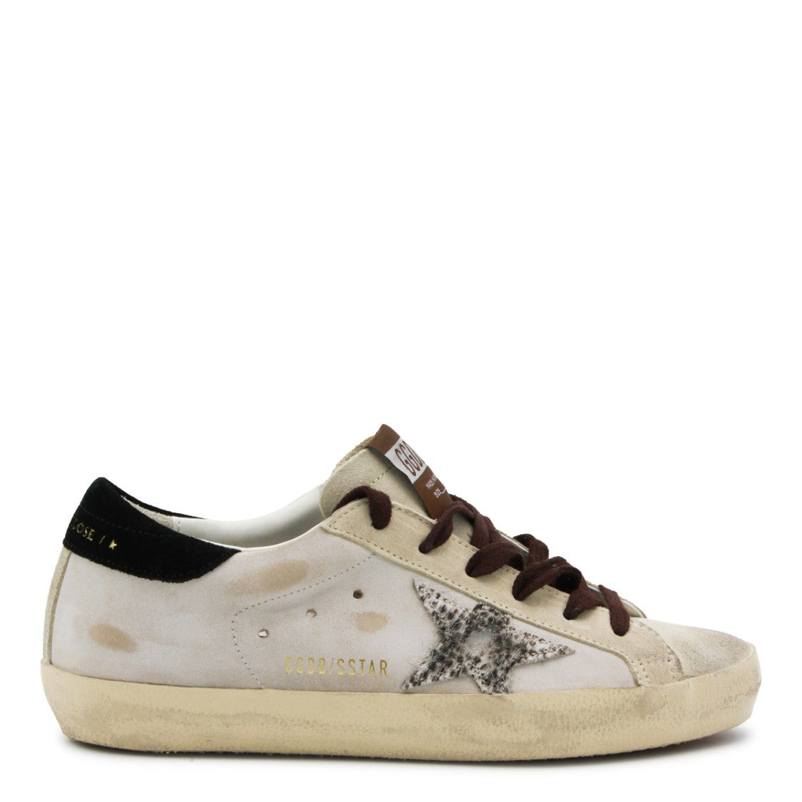 Golden Goose Beige Leather Super Star Sneakers