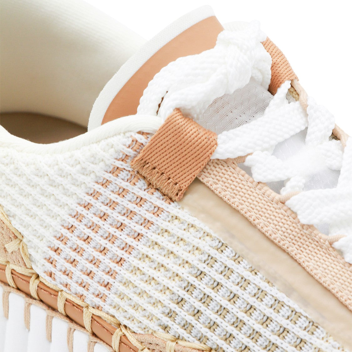 Chloé Cinnamon Rubber Lace-Up Sneakers