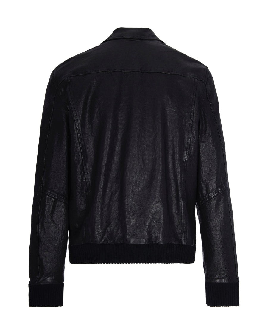 D-Four Black Bomber Jacket